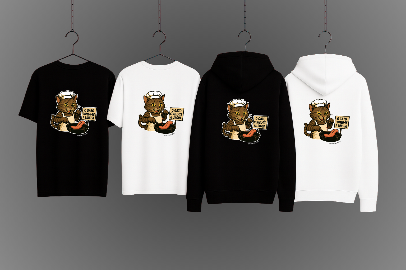 "O gato comeu-te a língua"